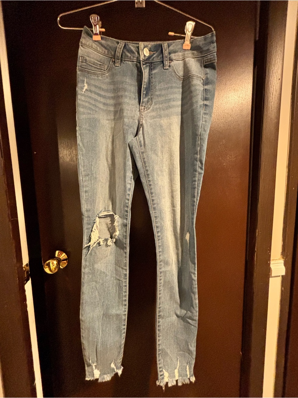 Rewash Light Blue Distressed Skinny Jeans